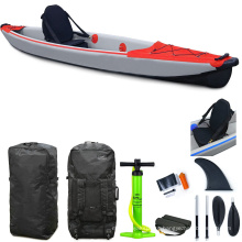 Superior 2021 New Single Seat  Water Dropstitch Kayak High Quality Inflatable Fishing Kayak
